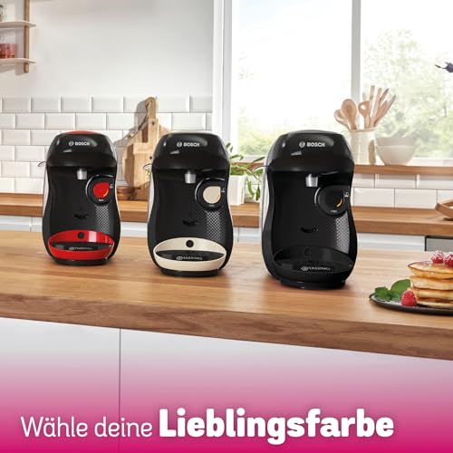 Tassimo Happy TAS1002 – Kapselmaschine, über 70 Getränke, INTELLIBREW™, 1400W, Schwarz – Premium Uswahl