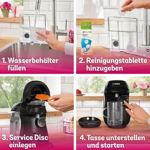 Tassimo Happy TAS1002 – Kapselmaschine, über 70 Getränke, INTELLIBREW™, 1400W, Schwarz – Premium Uswahl