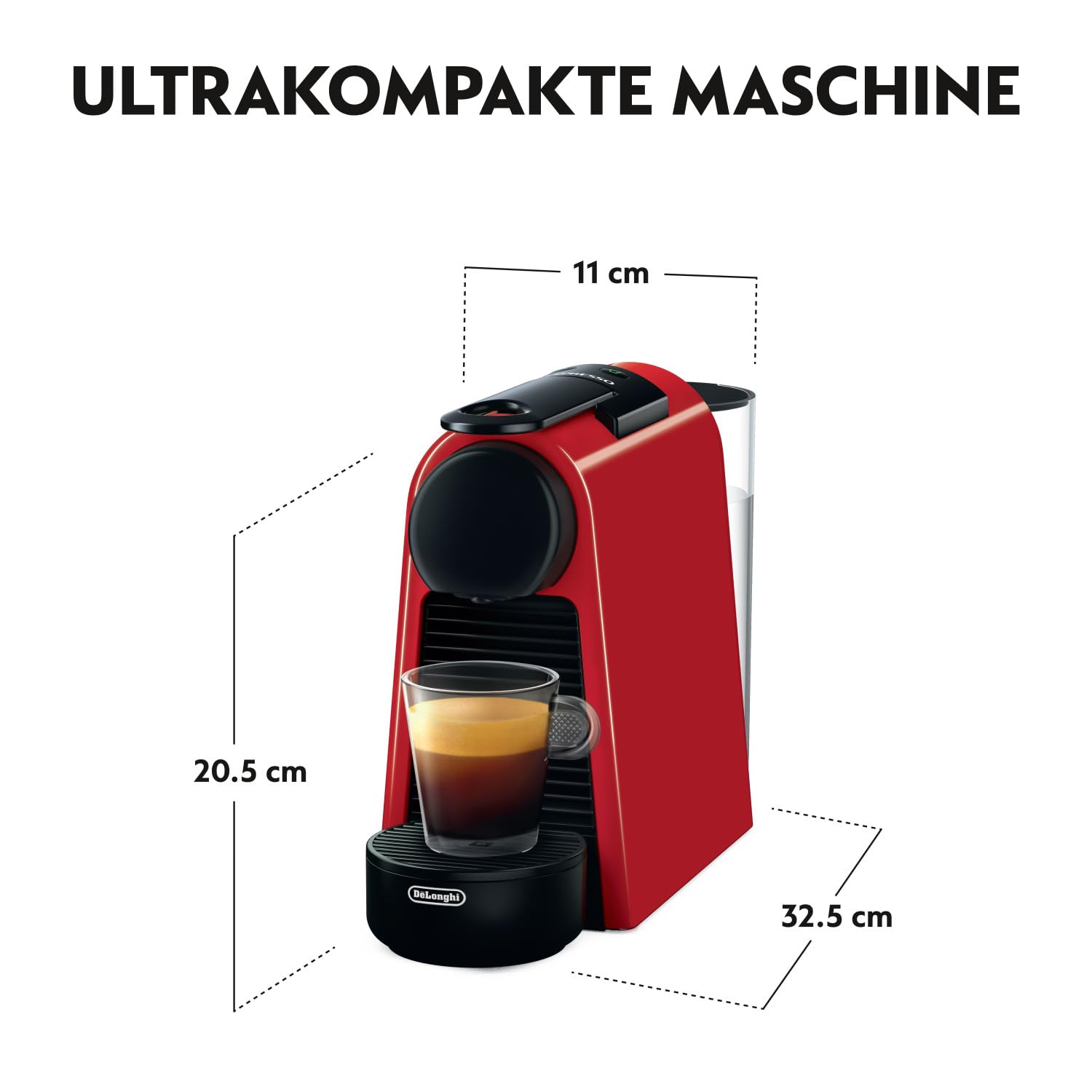 Essenza Mini EN85.R – Kapselmaschine, 19 Bar, Rot – Premium Uswahl