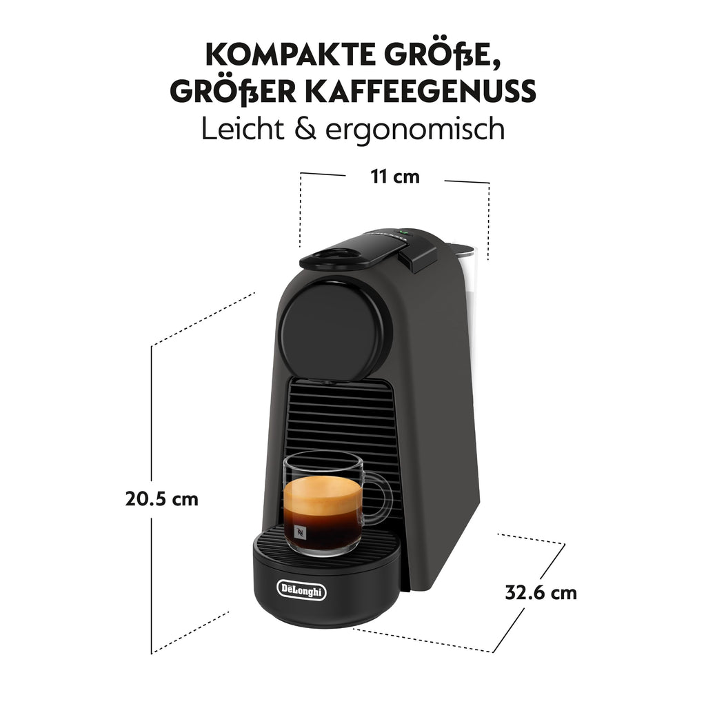 Essenza Mini EN85.BKMT – Kapselmaschine, 19 Bar, Mattschwarz – Premium Uswahl