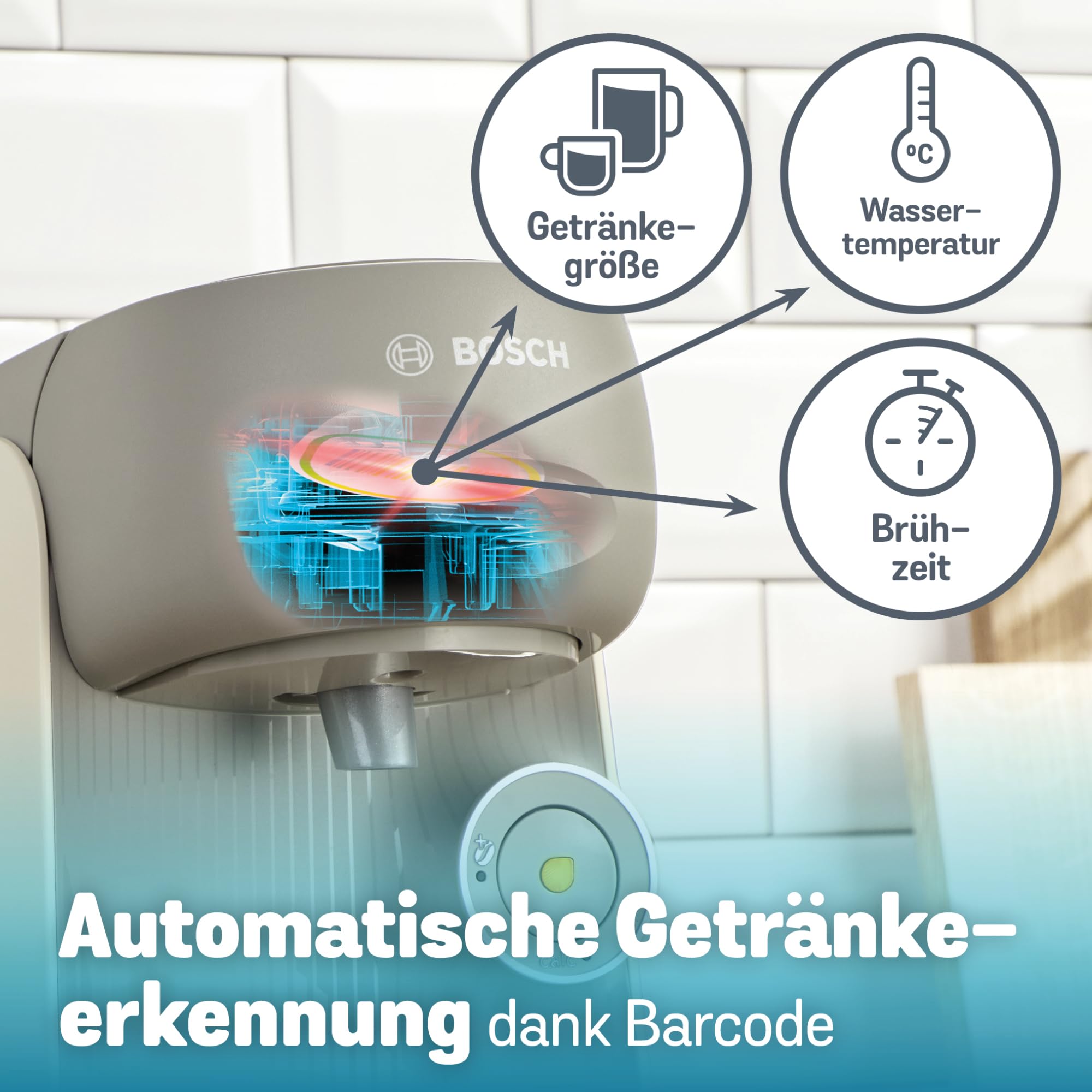 Tassimo Finesse TAS167P – Kapselmaschine mit IntensityBoost, über 70 Getränke, 1400W, Creme – Premium Uswahl