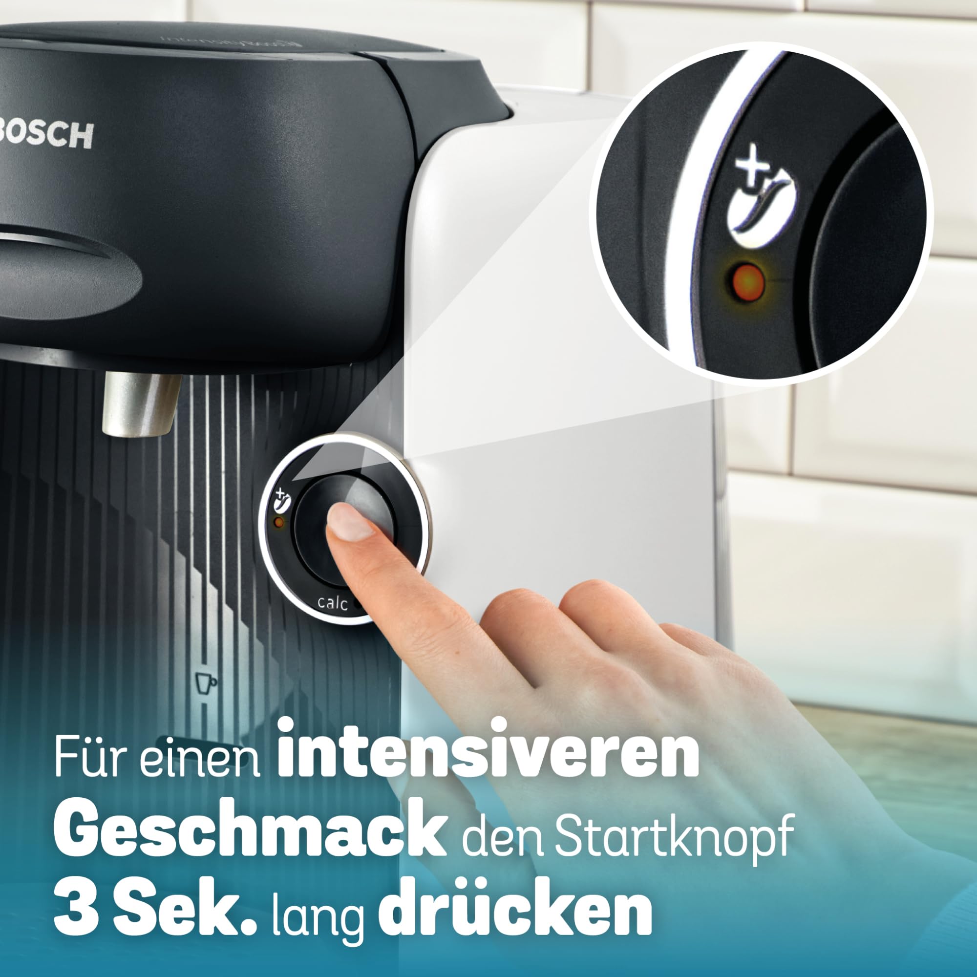Tassimo Finesse TAS1104 – Kapselmaschine, IntensityBoost, über 70 Getränke, 1400W, Weiss/Schwarz – Premium Uswahl