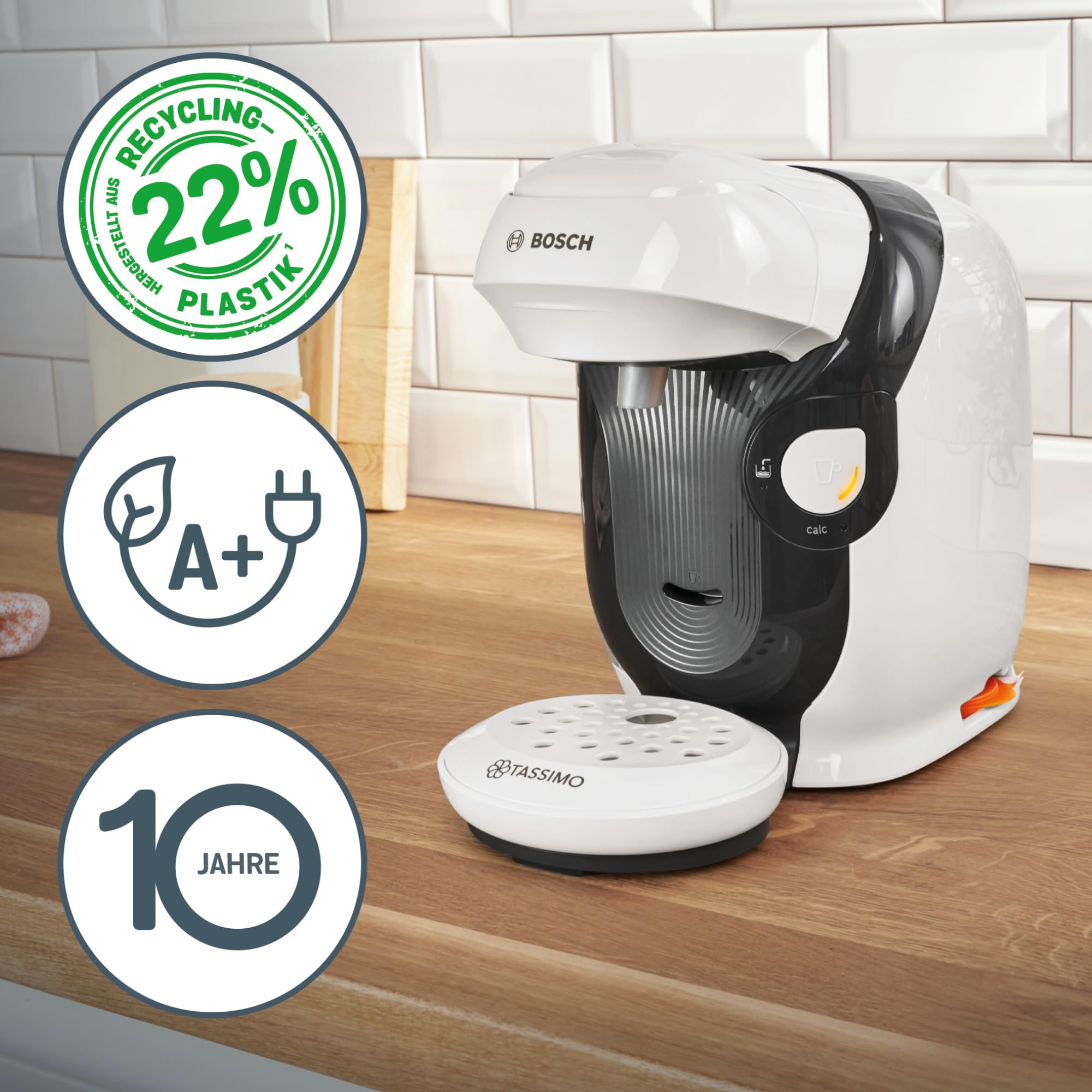 Tassimo Style TAS1104 – Kapselmaschine, über 70 Getränke, INTELLIBREW™, 1400W, Weiss – Premium Uswahl