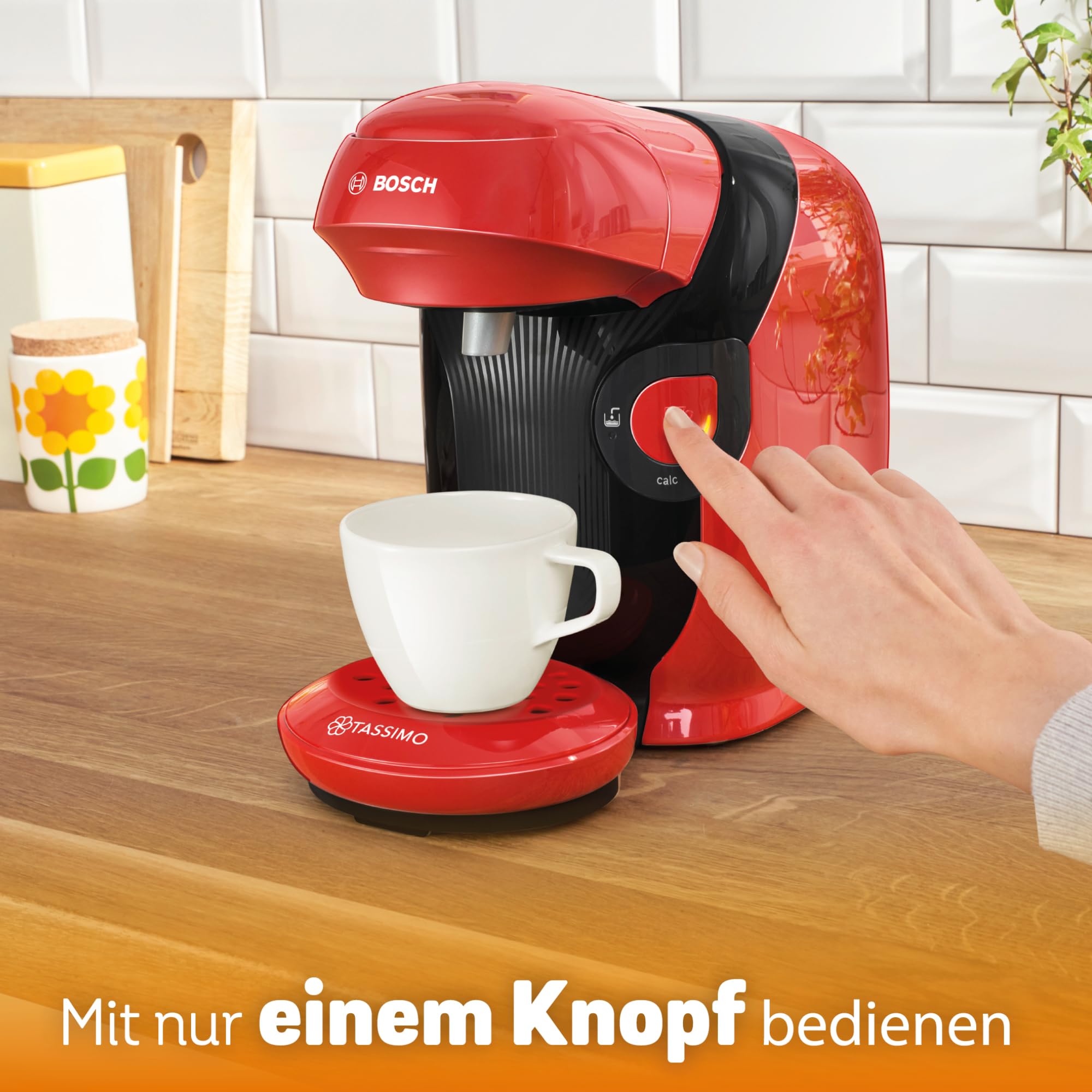 Tassimo Style TAS1103 – Kapselmaschine, über 70 Getränke, INTELLIBREW™, 1400W, Rot – Premium Uswahl
