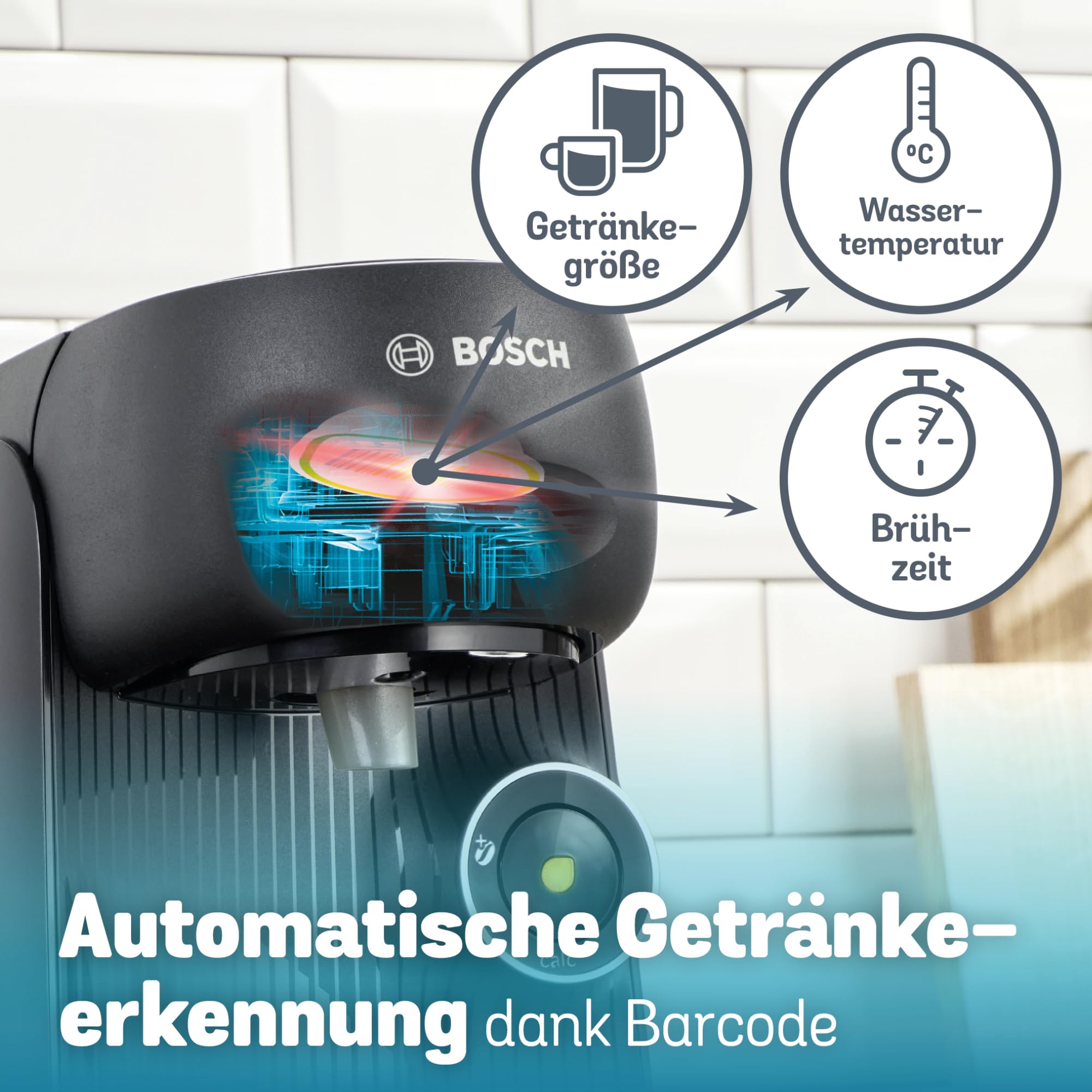 Tassimo Finesse TAS162E – Kapselmaschine mit IntensityBoost, über 70 Getränke, 1400W, Schwarz – Premium Uswahl