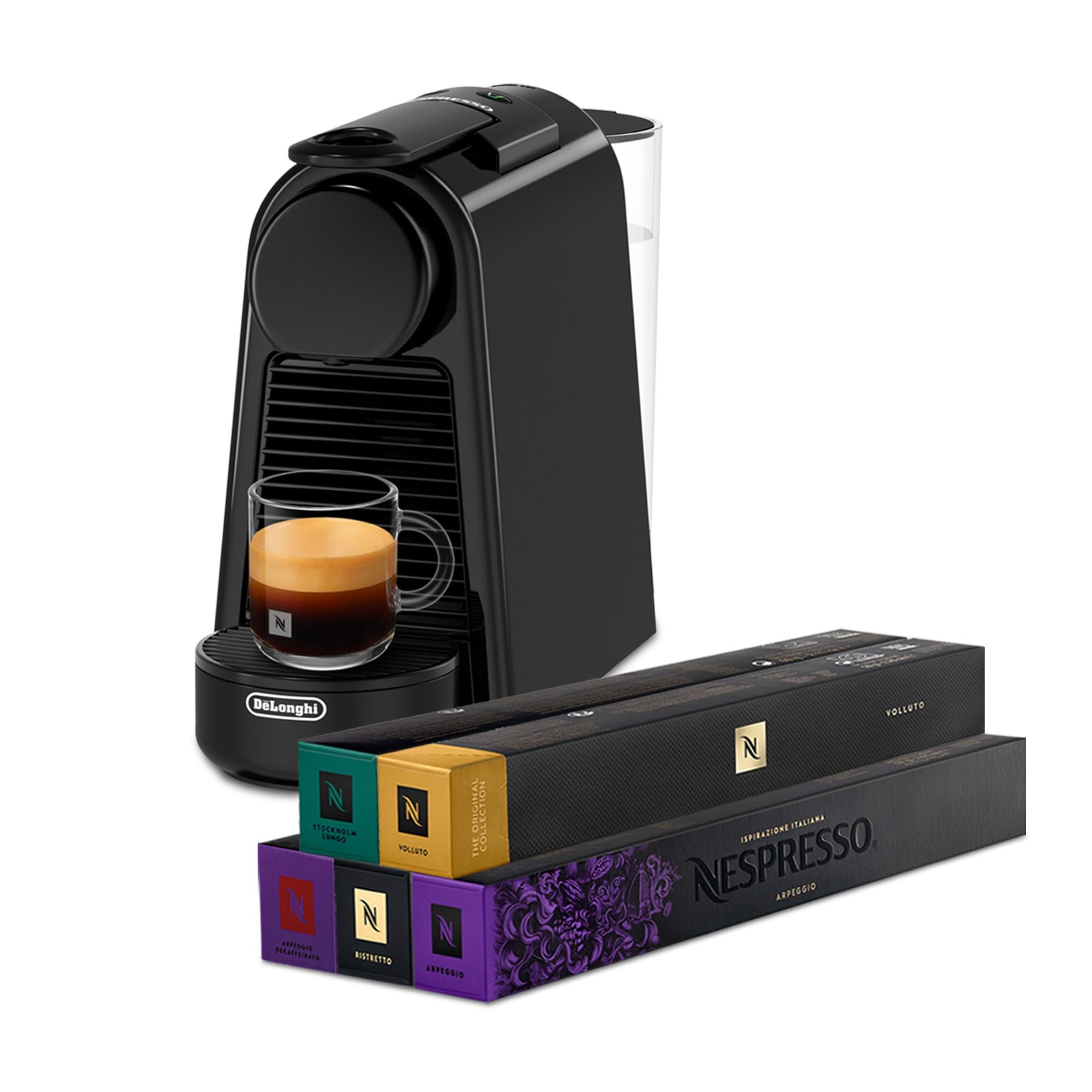 Essenza Mini EN85.B – Kapselmaschine, 19 Bar, Kompakt, Schwarz – Premium Uswahl