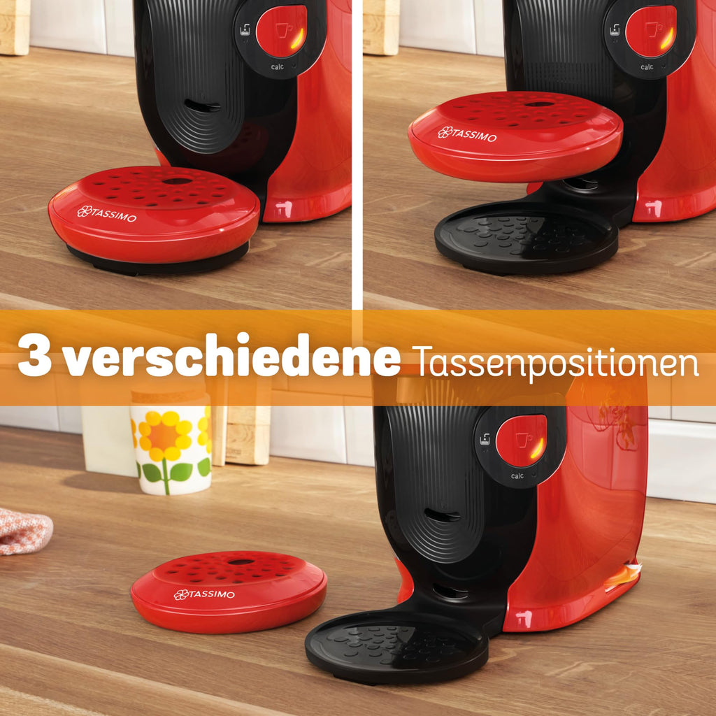 Tassimo Style TAS1103 – Kapselmaschine, über 70 Getränke, INTELLIBREW™, 1400W, Rot – Premium Uswahl