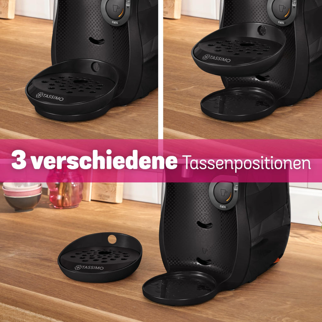 Tassimo Happy TAS1002 – Kapselmaschine, über 70 Getränke, INTELLIBREW™, 1400W, Schwarz – Premium Uswahl