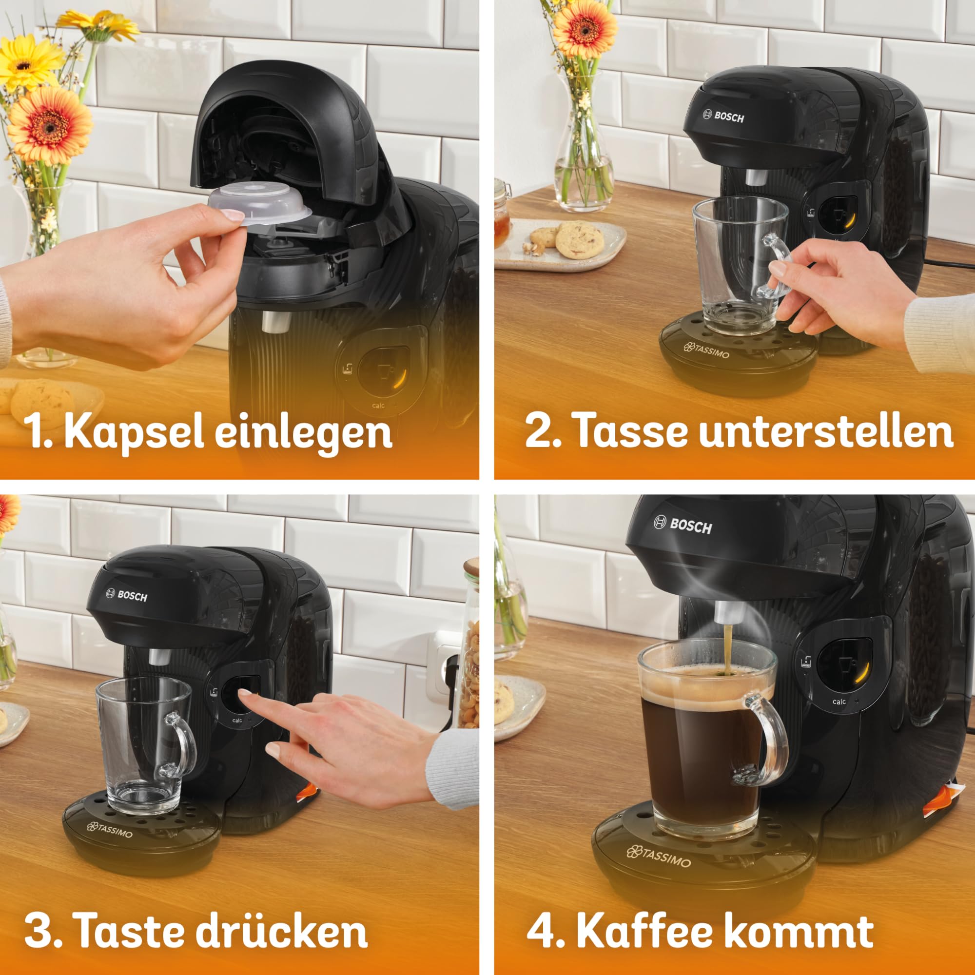 Tassimo Style TAS1102 – Kapselmaschine, über 70 Getränke, INTELLIBREW™, 1400W, Schwarz – Premium Uswahl