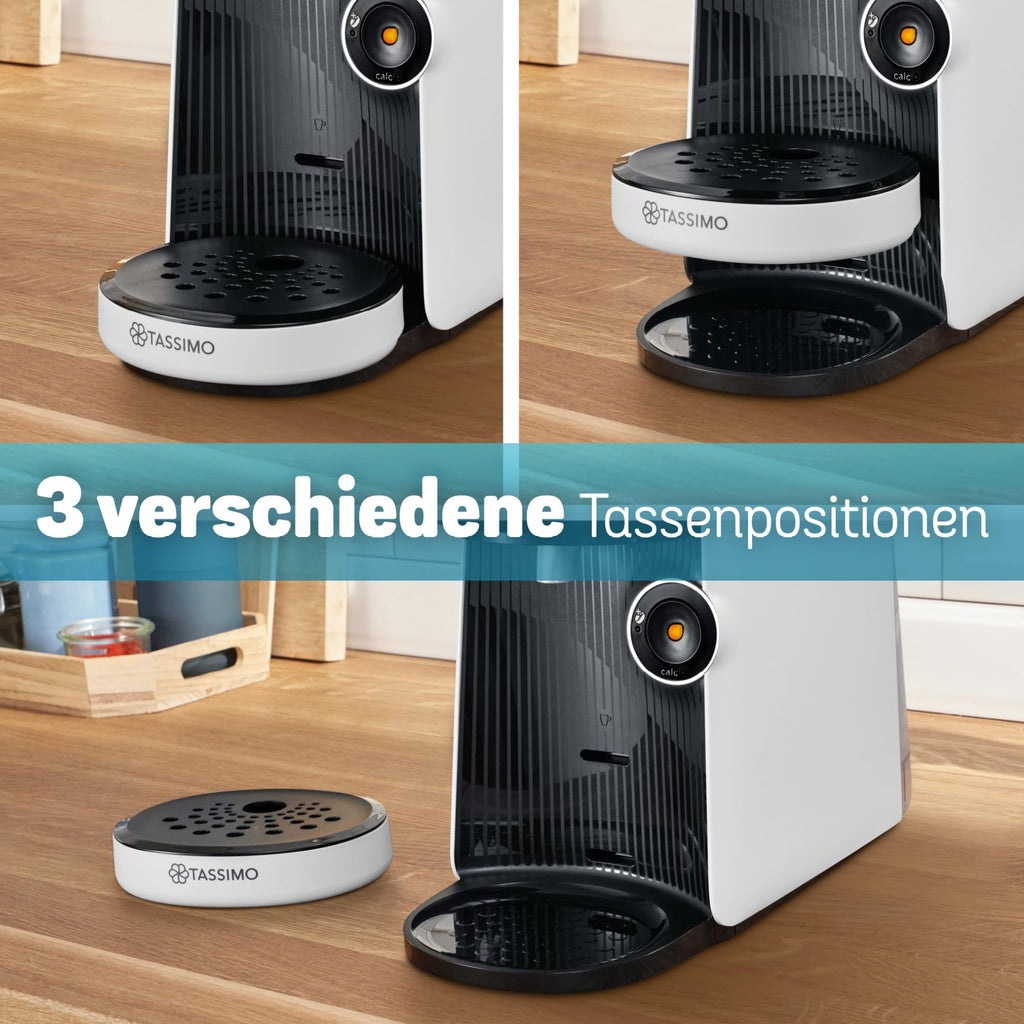 Tassimo Finesse TAS1104 – Kapselmaschine, IntensityBoost, über 70 Getränke, 1400W, Weiss/Schwarz – Premium Uswahl